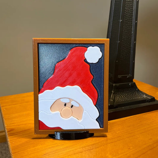 Santa Picture Puzzle with Stand - (CS Wilson Prints) - Free Download.